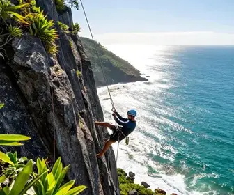 Aventura nas Alturas: Rapel e Escalada em Guarapari Aventura nas Alturas: Rapel e Escalada em Guarapari